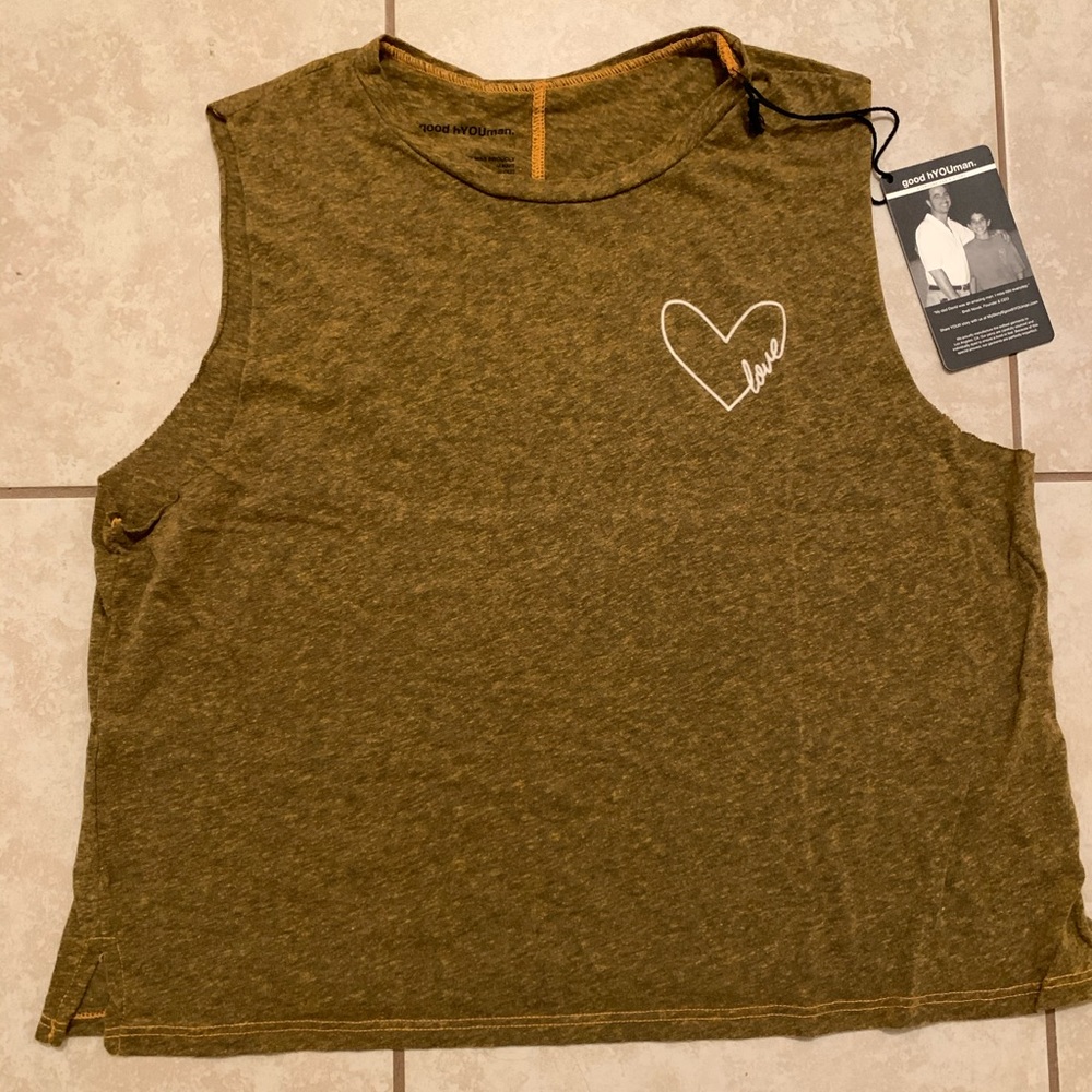good hYOUman Lily Crop Muscle Tee